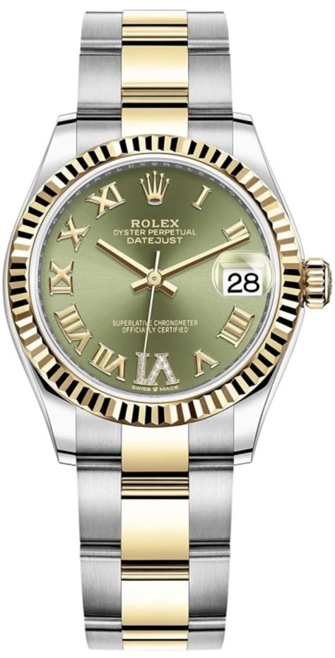 rolex datejust m278273 30 green